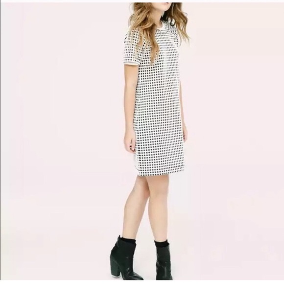 Lou & Grey Mini Windowpane Tee Dress - Picture 2 of 7